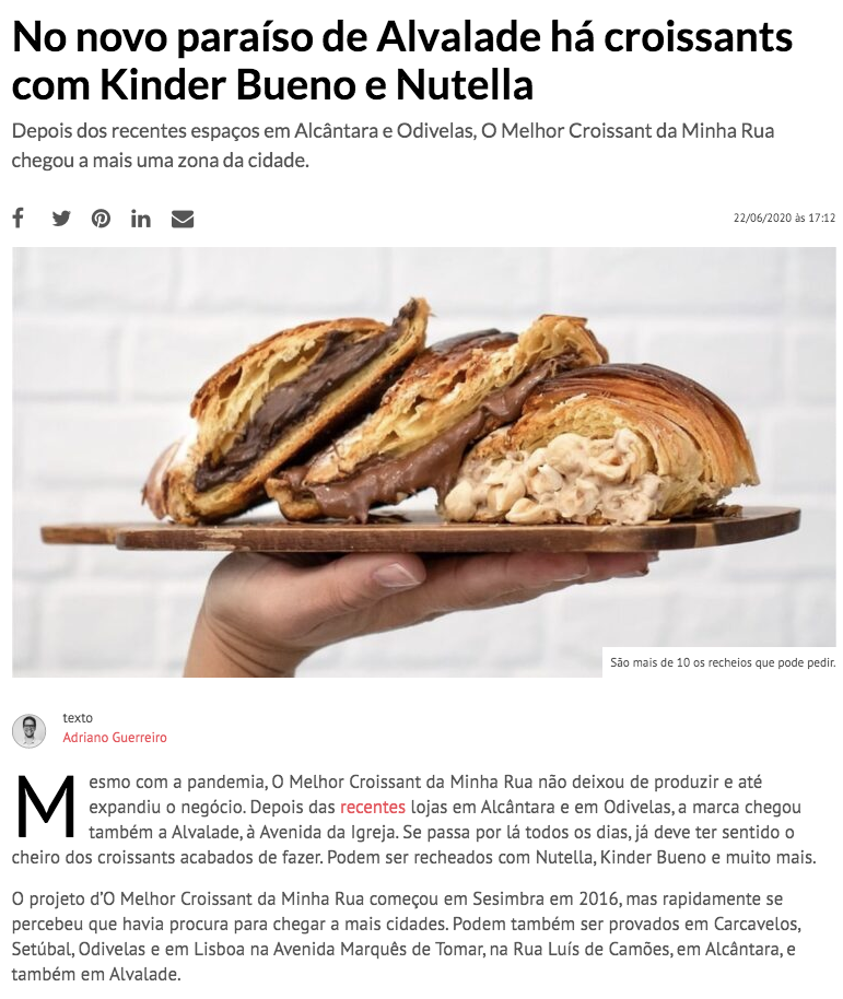 Um paraíso em Alvalade com Kinder Bueno e Nutella!
